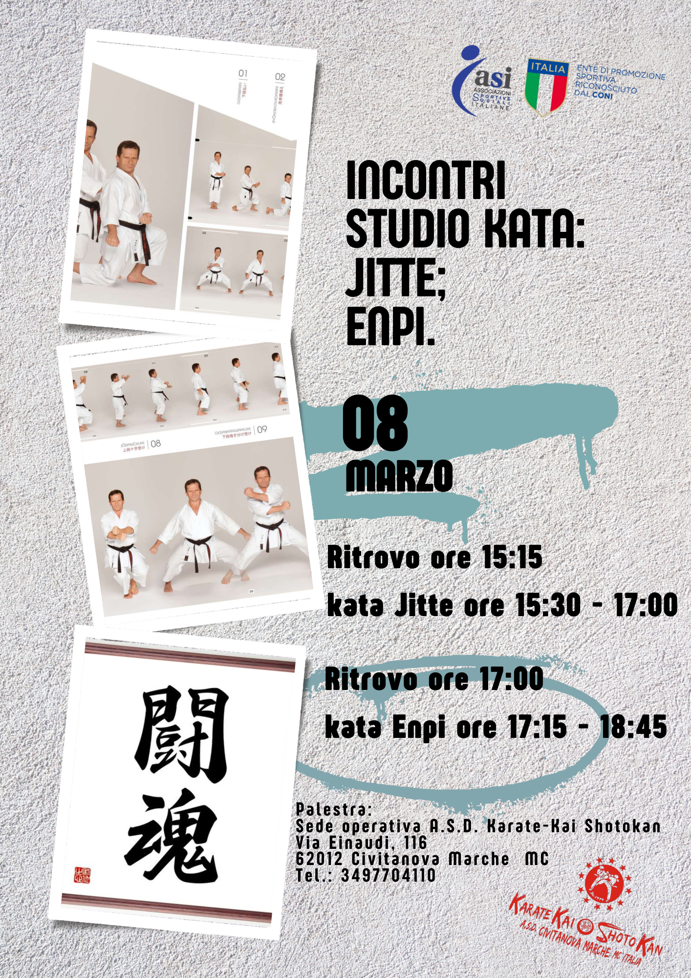 INCONTRI STUDIO KATA:  Jitte &  Enpi – Civitanova Marche, 08/03/2025.